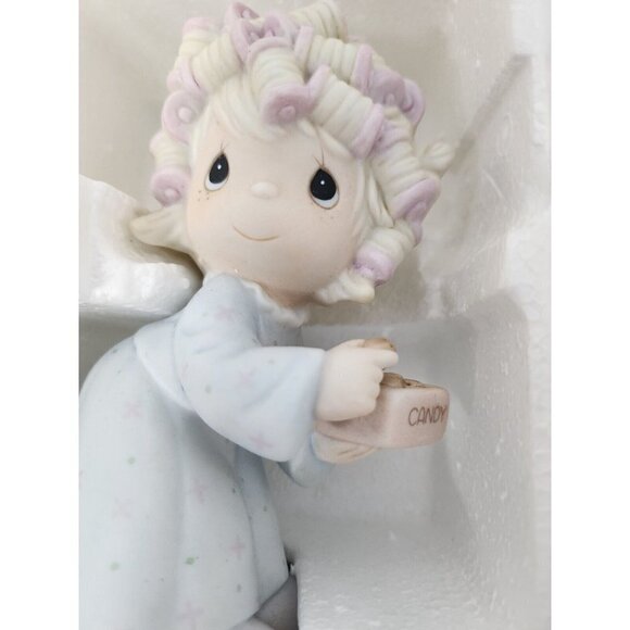 VTG Enesco Precious Moments Figurine The Spirit Is Willing But The Flesh Is Weak - Picture 7 of 8